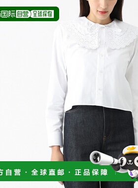 日本直邮Celine 女士白色短款衬衫 2c03c 100x 01bc ROMY