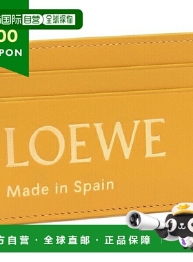 日本直邮LOEWE 卡片夹通勤卡夹徽标橙色男士女士中性LOEWE CLE032