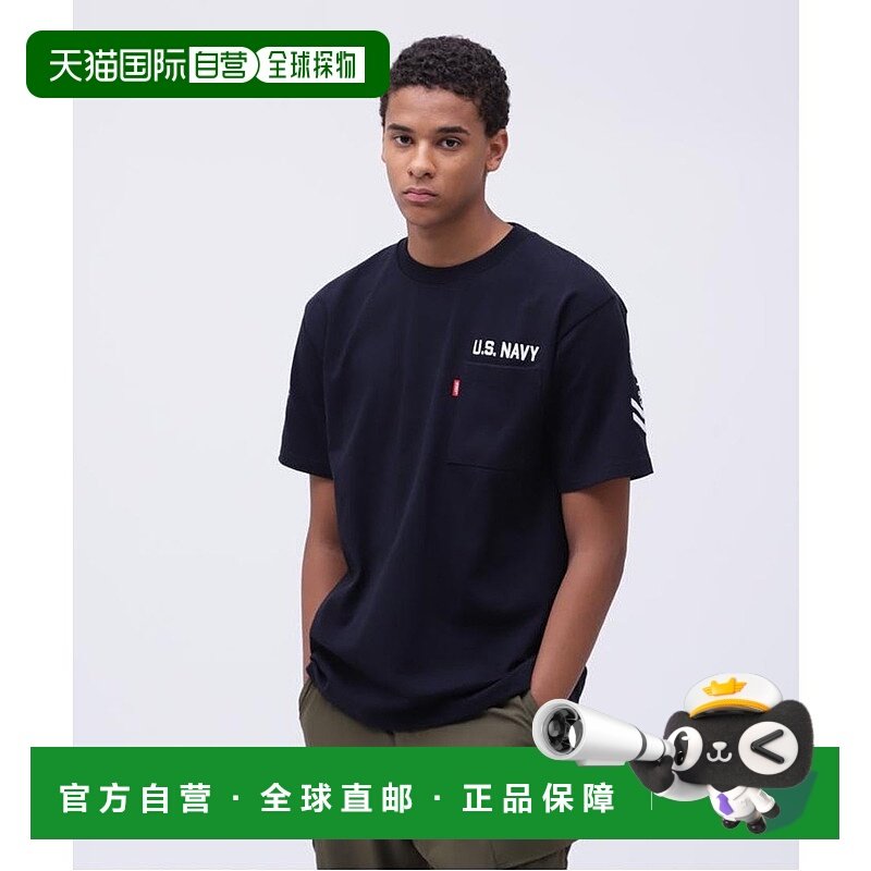 日本直邮AVIREX 海军口袋短袖T恤 [AV1129EM025454]