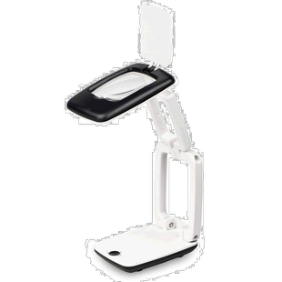 【日本直邮】肯高Kenko折叠式立架带LED灯小型放大镜放大倍数2.5