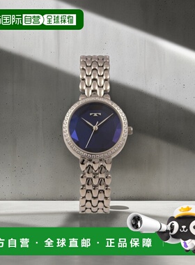 【日本直邮】TECHNOS天克诺石英手表宝蓝×银满天星切割镜面T9900