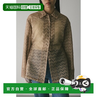 1h可退 日本直邮STYLEMIXER 女装 针织拼接蕾丝叠层衬衫外套 半透