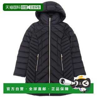 日本直邮Michael Kors 女士长款外套S 码尼龙材质黑色77A4512M42-