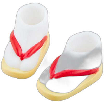 日本直邮【日本直邮】Obitsu人偶11cm身用 红/白木足袋草鞋11SH-F