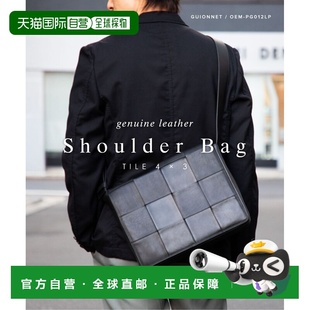 TILE 单肩包黑色商务休闲 日本直邮Guionnet 男士 PG012LP
