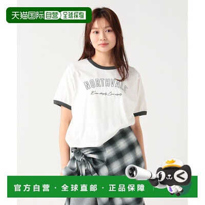 日本直邮BEAMS HEART 女士 复古风罗纹领T恤 43080085213女装
