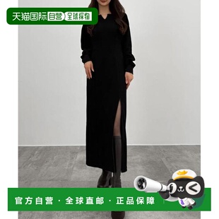 1h可退 日本直邮JUNOAH CENEA 内加绒下摆拉链I型连衣裙