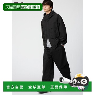 日潮跑腿UNIQLO优衣库 桶形裤阔腿裤休闲裤 484875裤子