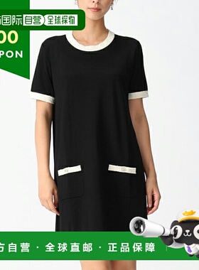 日本直邮CHANEL 连衣裙 CC Mark Coco Mark 黑色 女士 CHANEL P80