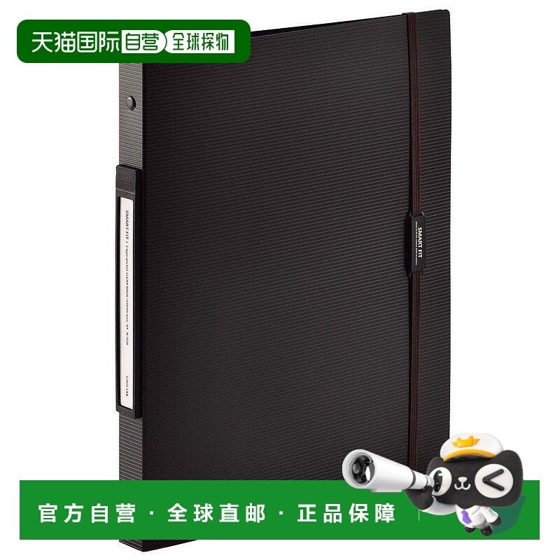 【日本直邮】Lihit Lab资料夹 替换式  2种口袋 A4 30孔 黑  N752