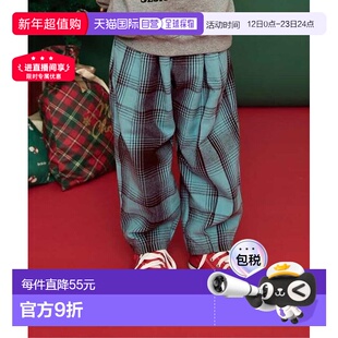 1h可退 日本直邮官方授权 BREEZE 【リンク】格子长裤 10分丈 日