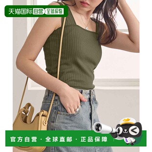 1h可退 日本直邮CHAN ME 女士方领弹力背心 CH0190