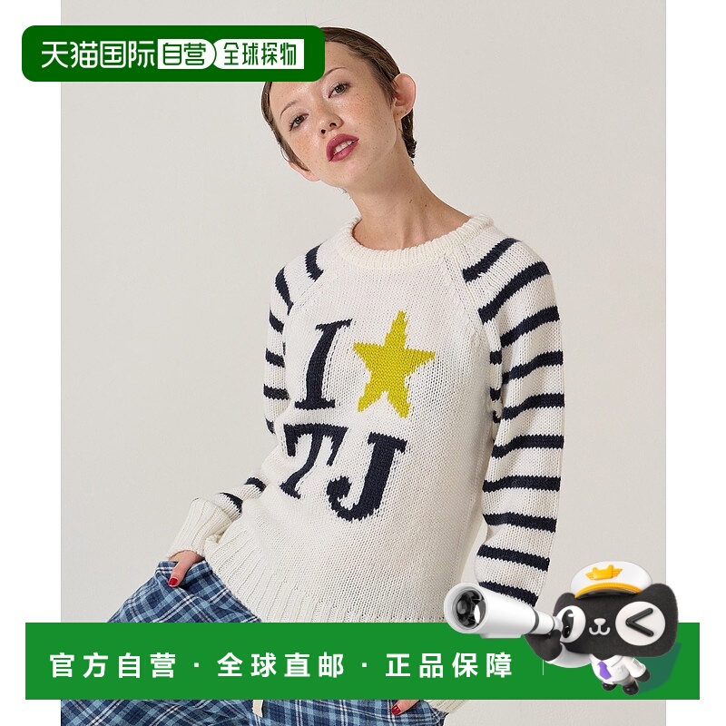 1h可退 日本直邮TINA:JOJUN 女装 舒适亲肤 针织套头衫 半袖拼接