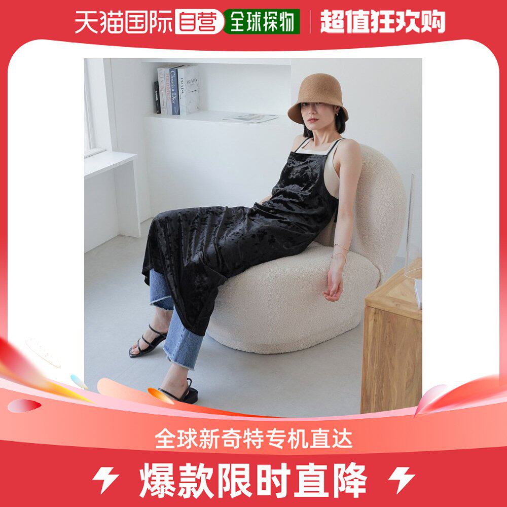 日本直邮LOWRYS FARM 女士光泽质感吊带连身裙  舒适适合层叠搭配