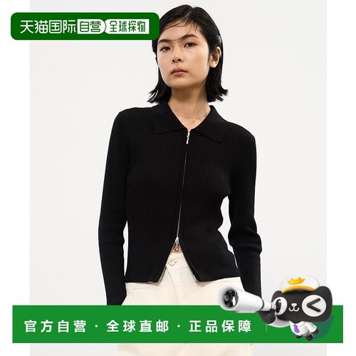 1h可退 日本直邮STUDIOUS 女装 修身半拉链POLO针织衫 简约时尚设