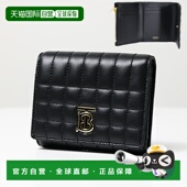 Lola 日本直邮Burberry 绗缝皮革 三折钱包三折钱包折叠钱包零钱T