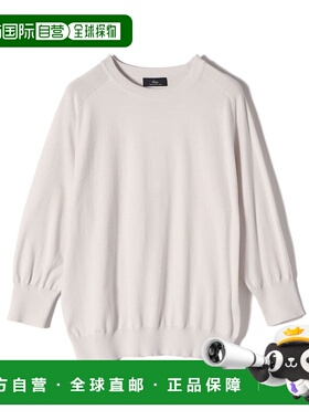 1h可退 日本直邮SHIPS 女装 SUVIN棉16针高密度圆领针织衫 316010