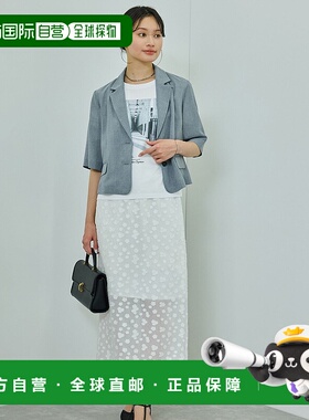 1h可退 日本直邮ROPE' 女士花卉提花I字裙 2025AGGC75020新款衬裙