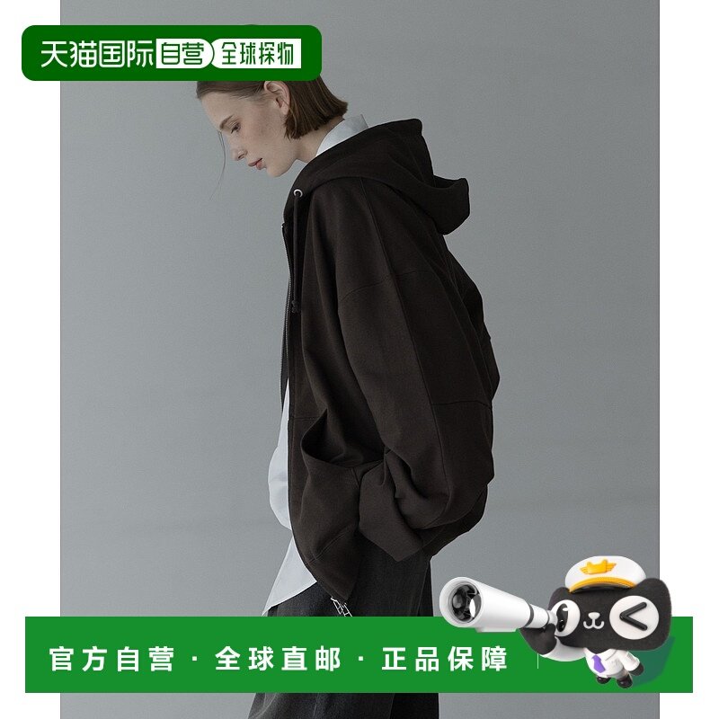 1h可退 日本直邮remer 男女同款宽松基础廓形拉链连帽衫 RR000000