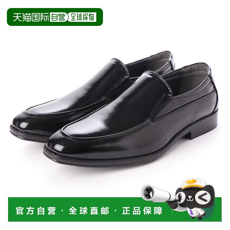 【日本直邮】Gino Zeeno 商务鞋男宽 3EEE 防滑套穿 U 尖莫卡辛男