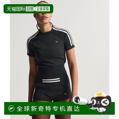 1h可退 日本直邮adidas 女士90年代风格修身短袖T恤 JZS58