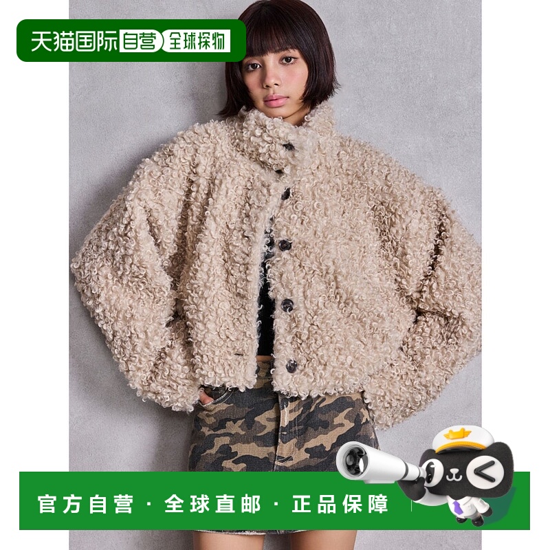 1h可退 日本直邮GYDA 女装 仿毛绒质感宽松外套 轻盈蓬松设计 072