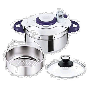 【日本直邮】T-fal烹饪用具特福高压锅紫色4.5L易开启日常家用