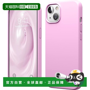 【日本直邮】elago iPhone13 SILICONE耐冲击保护壳 热粉手机壳