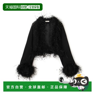 1h可退 日本直邮TOMORROWLAND 绉纱毛绒短外套