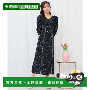 1h可退 日本直邮WILLSELECTION 女士花卉点缀修身V领连衣裙 20082