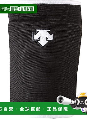 【日本直邮】Descente迪桑特 排球护具 护膝 黑色x白色DVB-8601