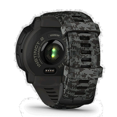 日本直邮GARMIN Instinct 2 迷彩版石墨迷彩 010-02626-43 血氧追
