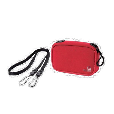 【日本直邮】宜丽客数码相机包 软壳附颈带 潜水材质M尺寸红色
