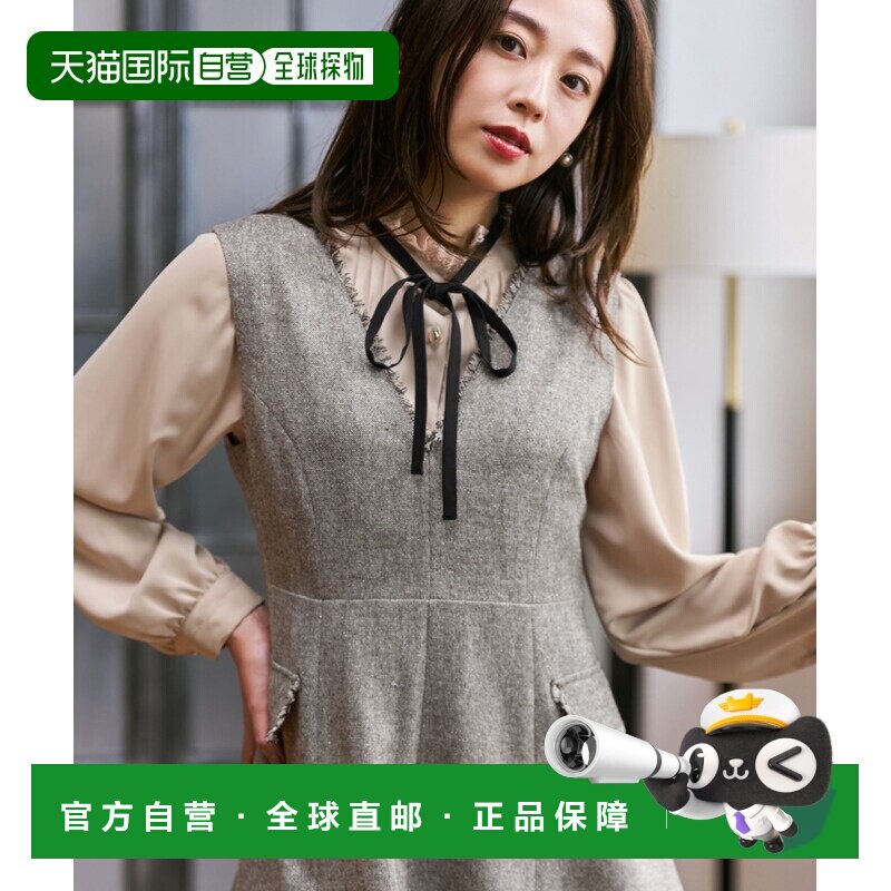 MISCH MASCH 女装 高领蕾丝荷叶边配色蝴蝶结衬衫 MM648105