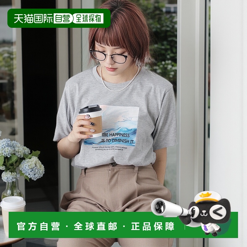 1h可退 日本直邮ehka sopo 女士基础圆领短袖T恤 简约百搭设计 22