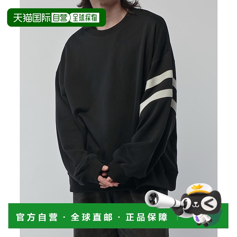 1h可退 日本直邮Lui's 男士宽松oversize连帽卫衣 双色臂章设计 L