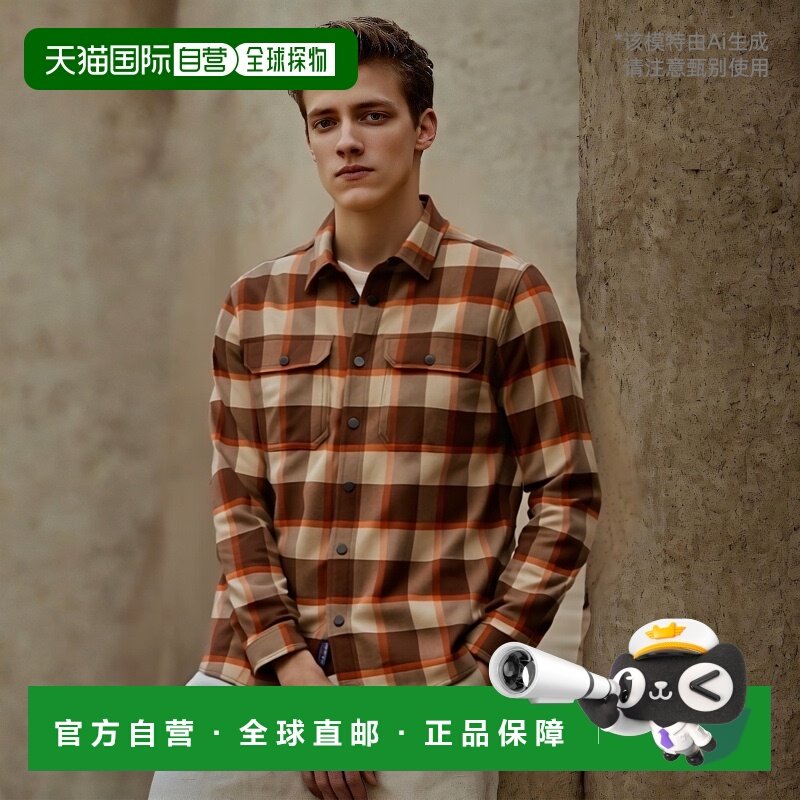 日潮跑腿Patagonia巴塔哥尼亚 男款 Canyonite 法兰绒格纹衬衫 CL