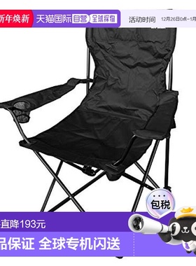 【日本直邮】CAPTAIN STAG 户外椅子 JULE躺椅 黑色 露营 野餐