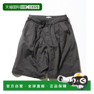 短裤 1h可退 长细长有机棉2褶修身 CAHLUMN 长谷 日本直邮官方授权