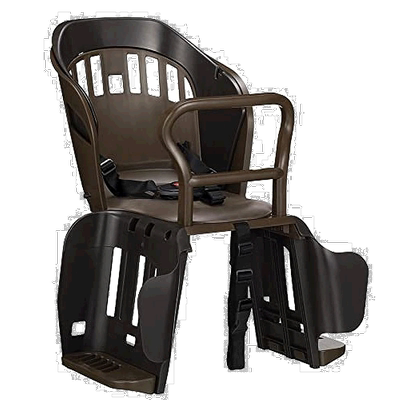 【日本直邮】OGK 自行车后座 儿童座椅 波波拉 棕色 中 搭载儿童