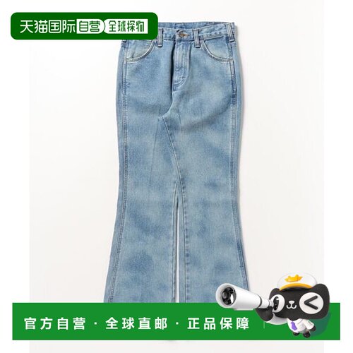 日本直邮Wrangler 褪色阔腿牛仔裤 [73713842]