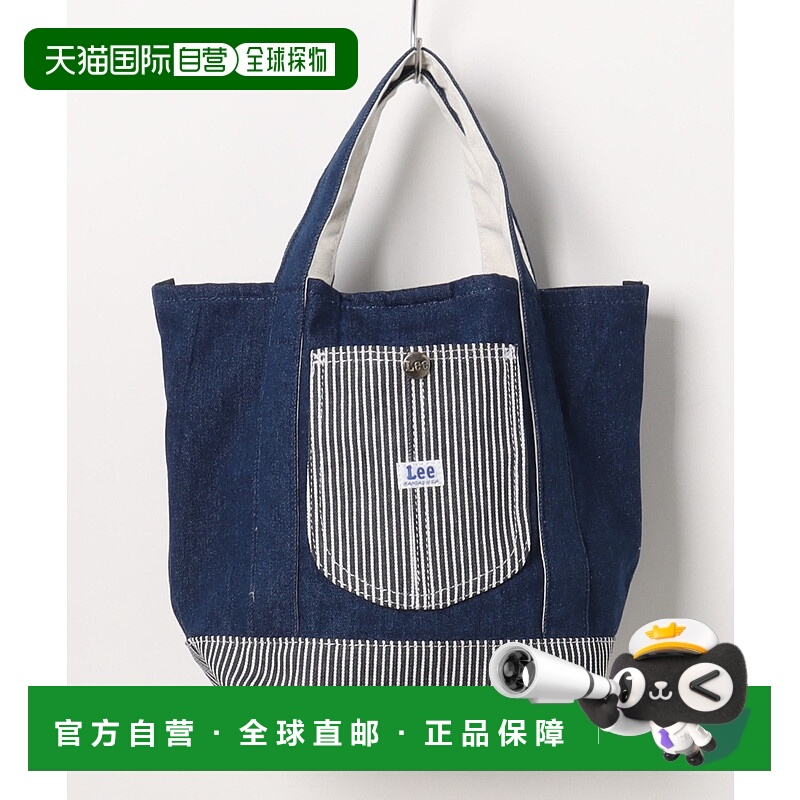 1h可退 日本直邮Lee 男女同款迷你帆布牛仔logo刺绣手提袋 778784