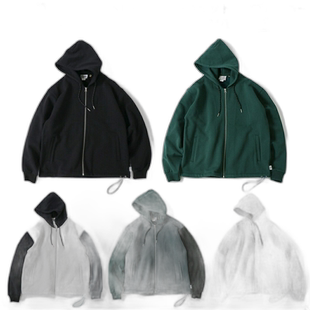 日本直邮 健身房大师 12 盎司厚重拉绒衬里运动衫拉链连帽衫男女