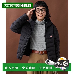 1h可退 日本直邮Danton 女士尼龙塔夫绸中量羽绒连帽外套 缓和A字