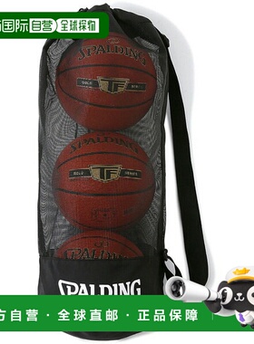 日本直邮SPALDING 斯伯丁 Trio 球袋 黑色 49-006BK 篮袋 49006BK