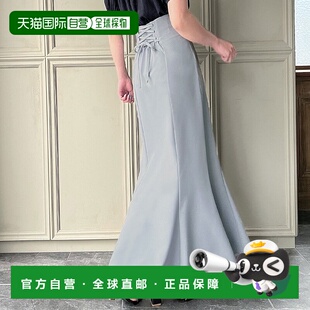 日本直邮JUNOAH 高腰系带喇叭裙伞裙 [JU5602EW05705]