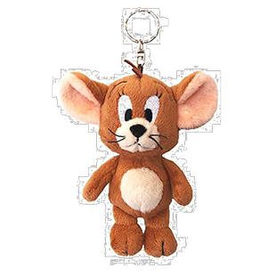 【日本直邮】NICI 钥匙扣 杰瑞 钥匙链 毛绒玩具物料可爱挂件包挂