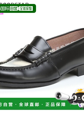 日本直邮MOONSTAR 学校鞋女式 BV330 黑色 2E 女式轻便乐福鞋鞋类