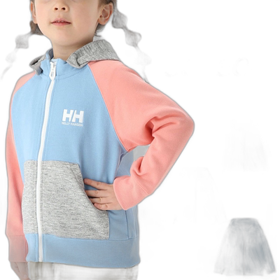 日本直邮海莉汉森儿童派克大衣长袖卫衣 HELLYHANSEN 全拉链连帽