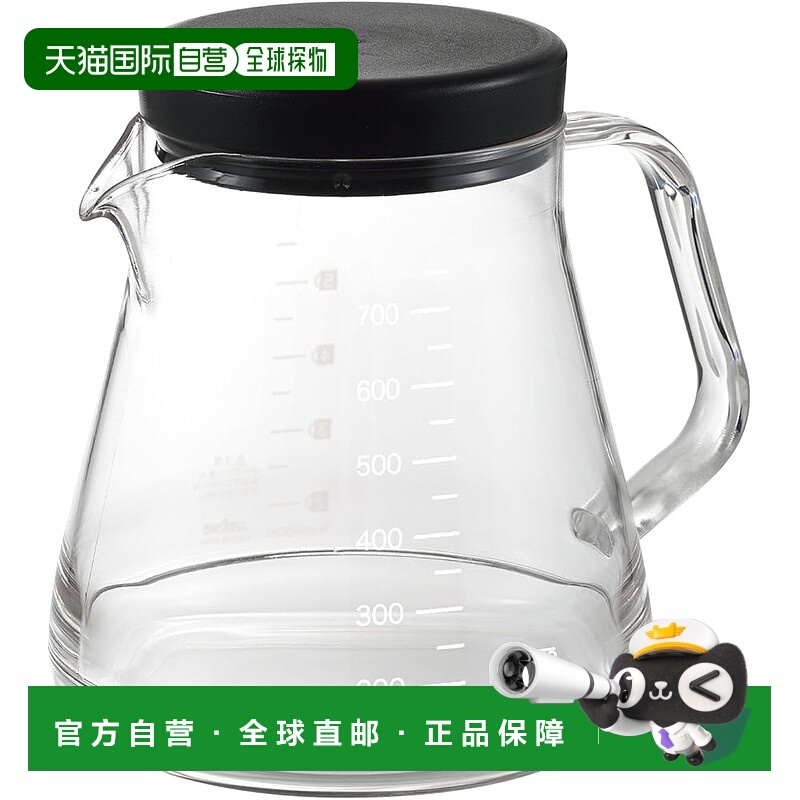 【日本直邮】Akebono曙产业咖啡壶 不碎 750ml黑STRON750 TW-3727